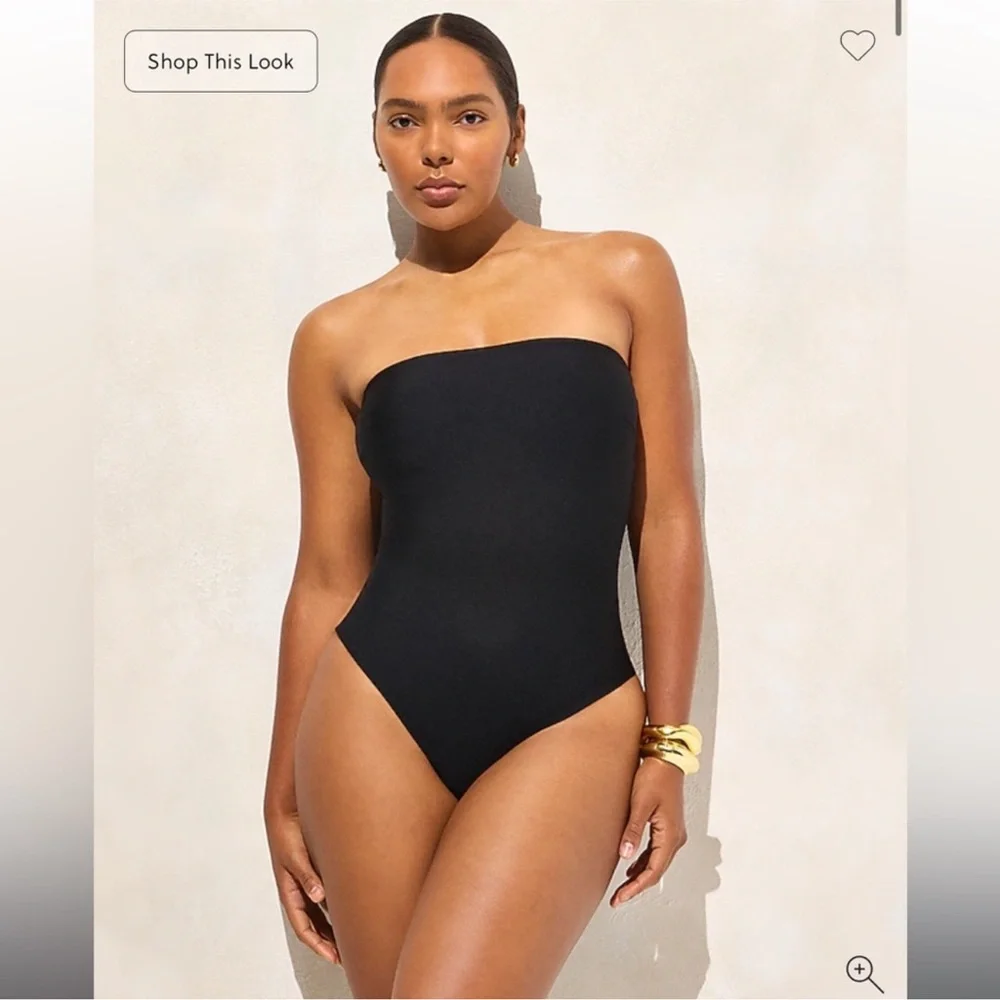 J.Crew Gemma bandeau one-piece in Classic Sculpt